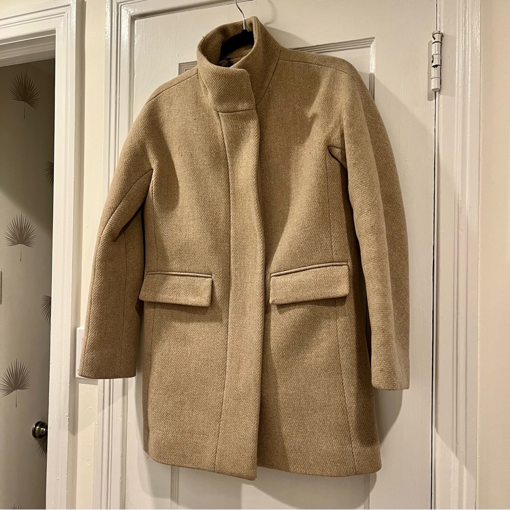 Beautiful JCrew Italian Stadium Cloth Cocoon Coat Size 00